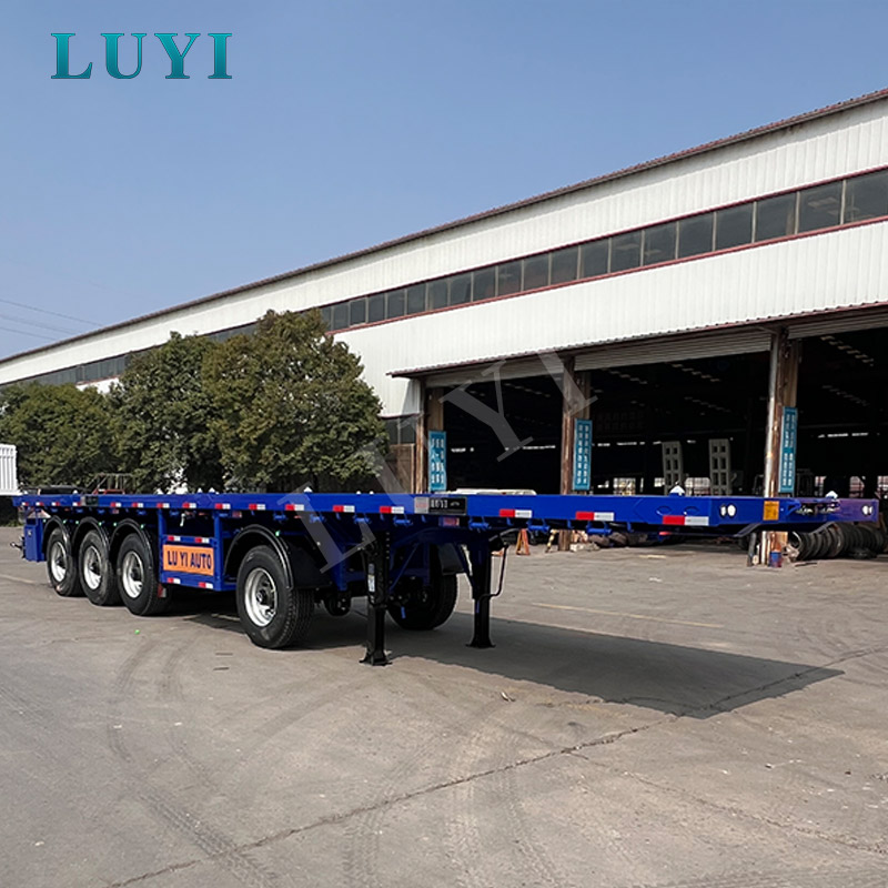 Our blue low-bed semi-trailer has been successfully delivered to customers in South Africa