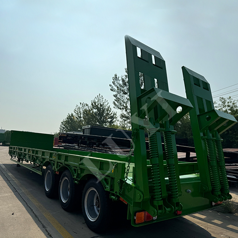 3 axle low bed semi trailer