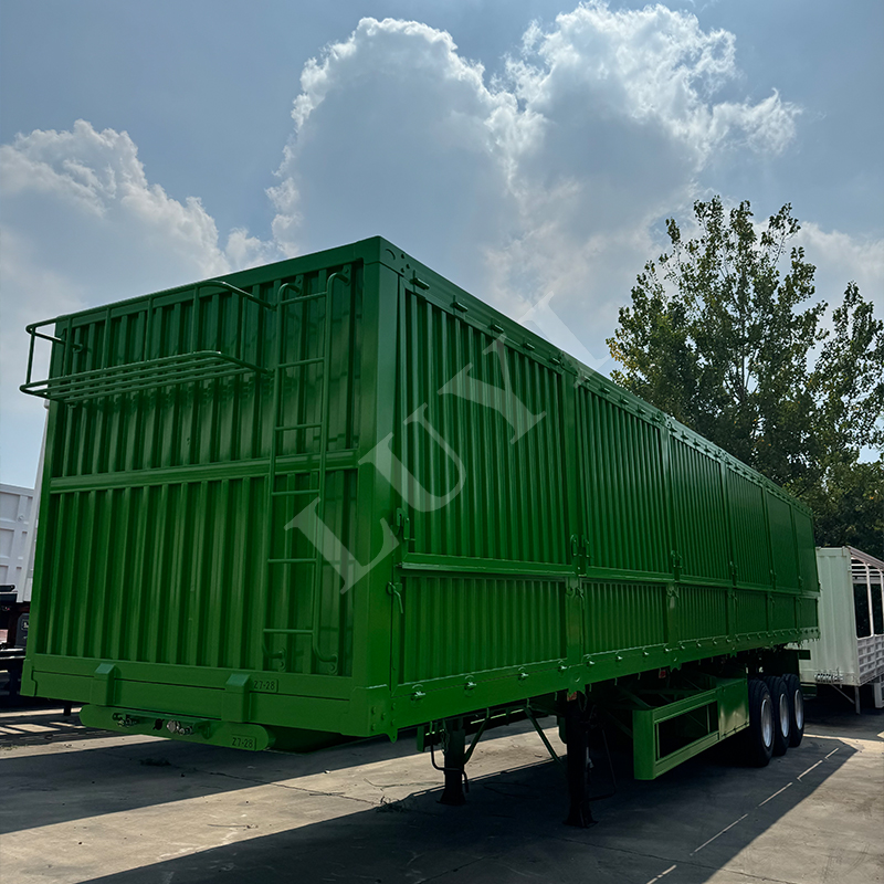 3 axle box cargo semi-trailer