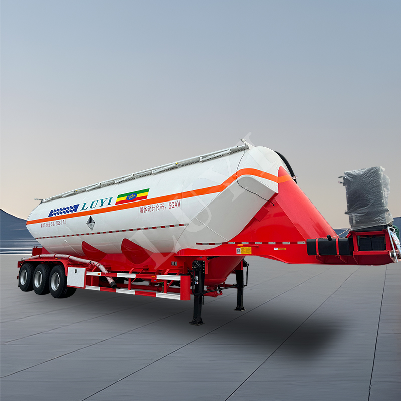 3 axis vertical powder tank semi trailer