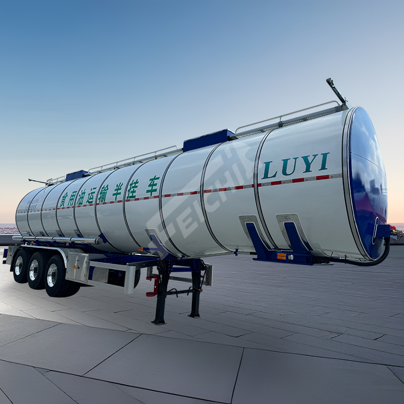 Edible oil transport semi-trai