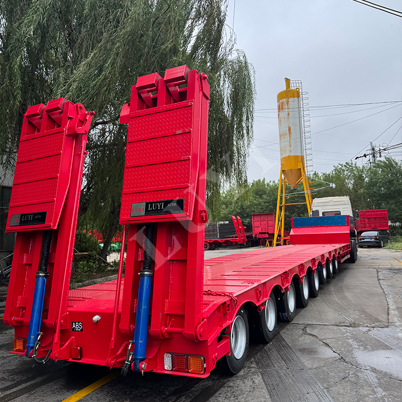 8 axle low flat semi-trailer E