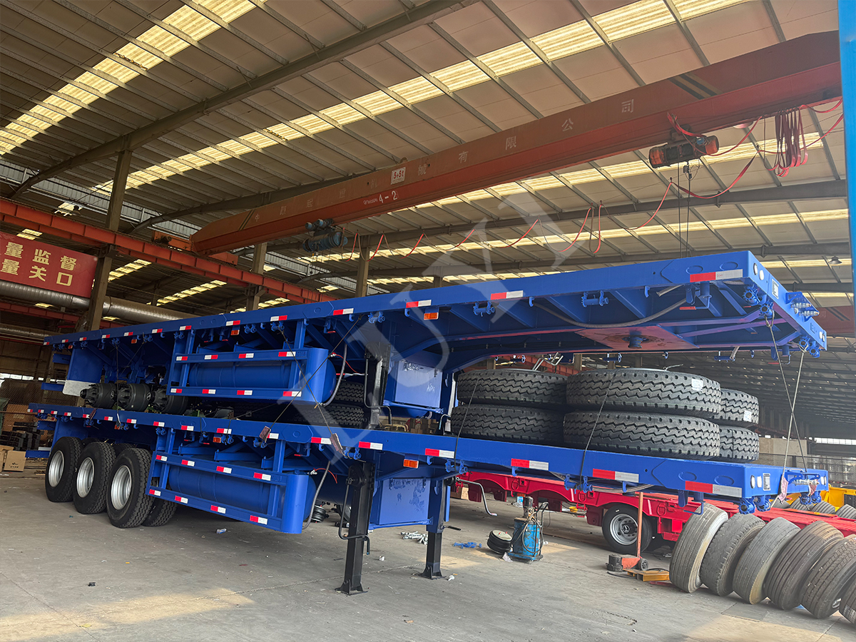 3 axle 40 ft flatbed semi trailer will be Shipped to Cote d 'Ivoire