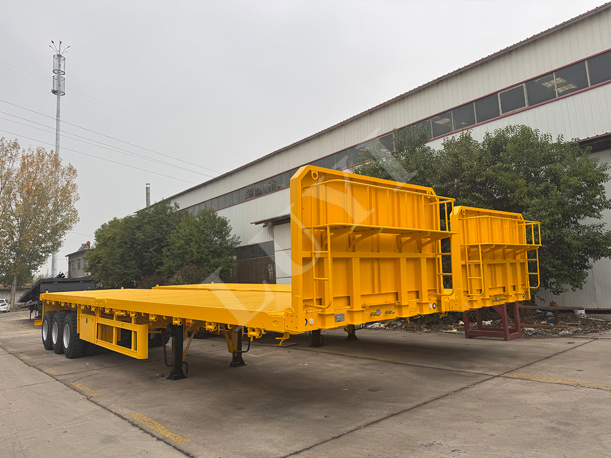 3 axle flatbed semi trailer will be shipped to Mongolia