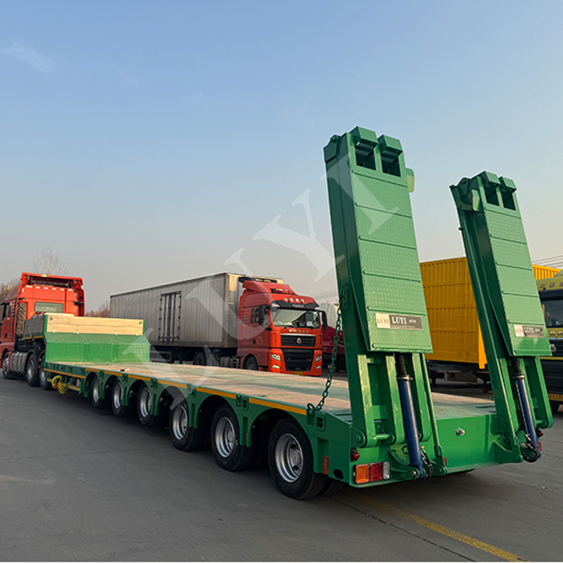 6 axle lowbed semi trailer The