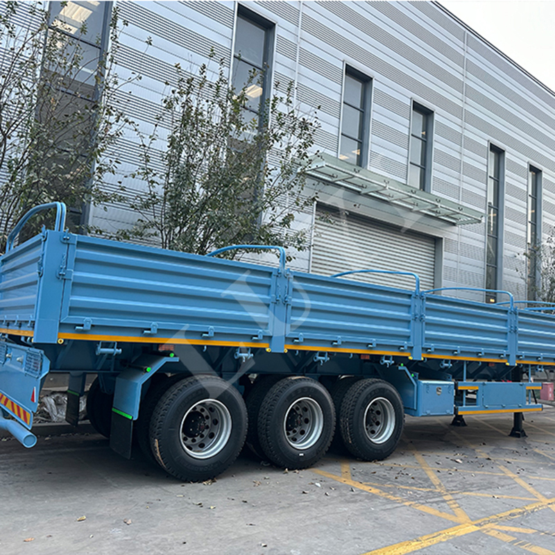 Africa 3 axle sidewall semi tr