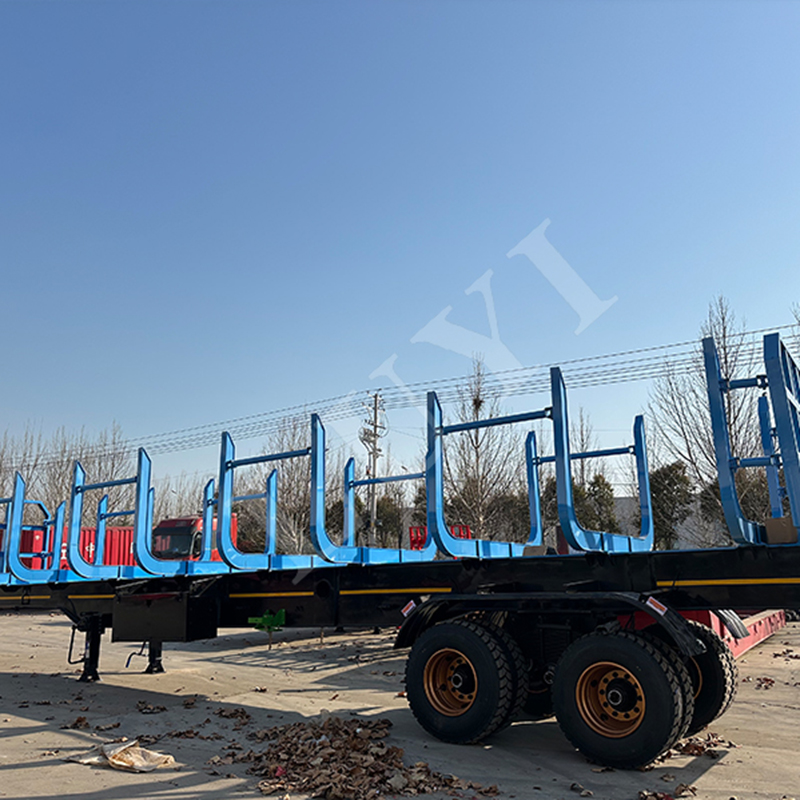 2 Axles Semi Trailer for Timbe