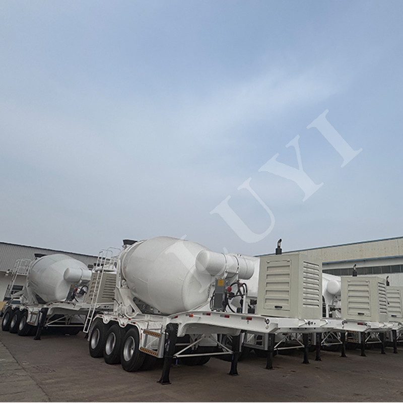 3 Axle Self-working Bulk Cement Mixer Tr