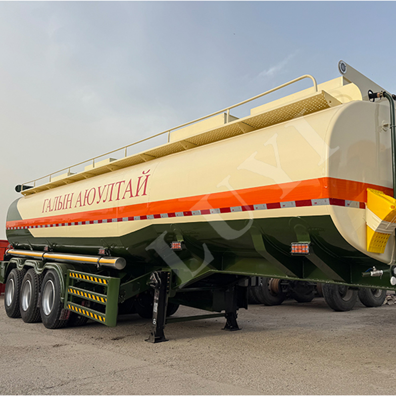 40,000 Liters 3 Axle Heavy-Duty Carbon Steel Fuel Tanker Semi-Trailer 