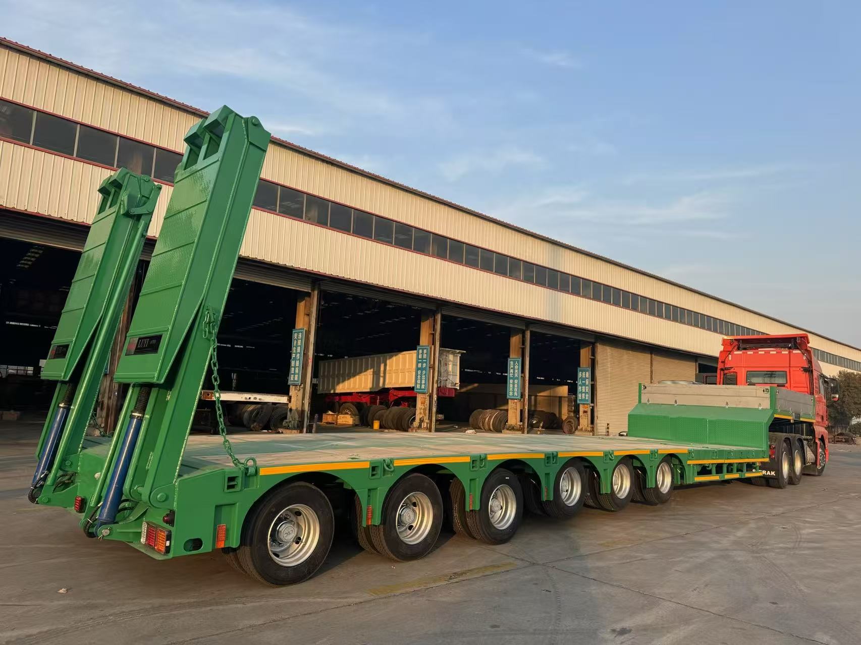 6 axle gooseneck lowbed semi t