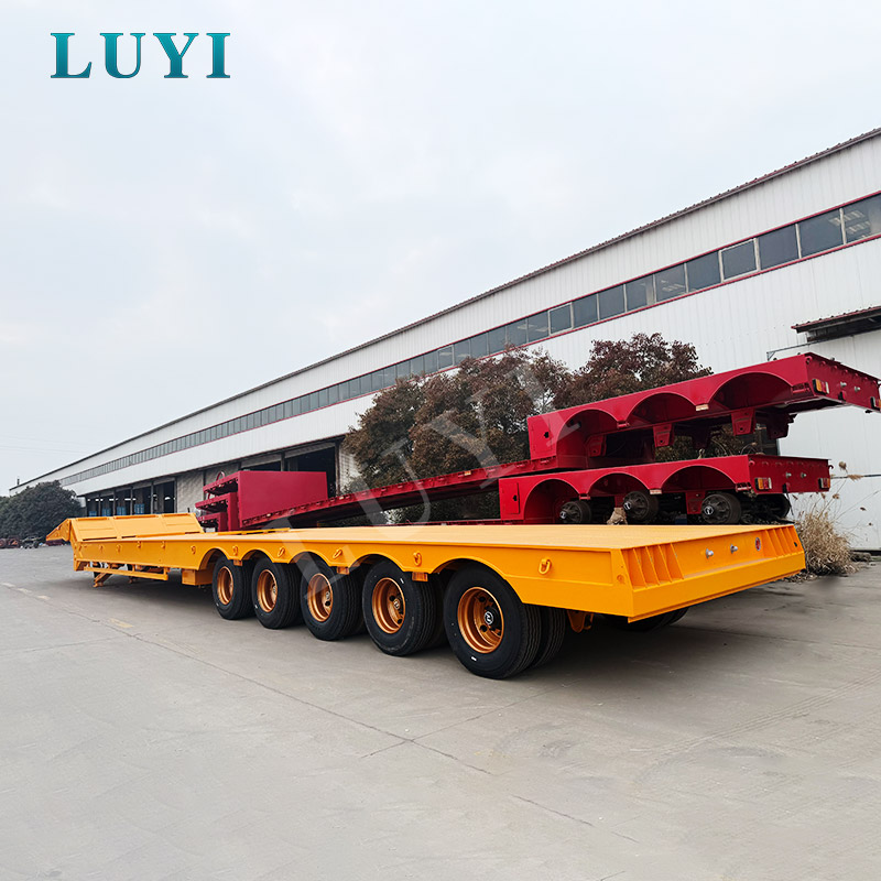 3-axis Low Flatbed Semi-traile