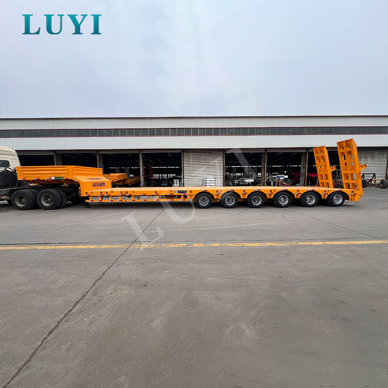 6-axis low flatbed semi-traile