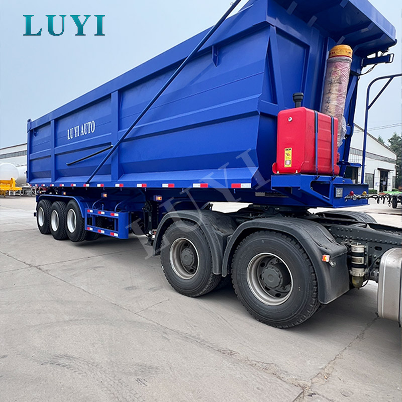 3 Axles Rear Dump Semi-Trailer Ready for Shipment to Tanzania