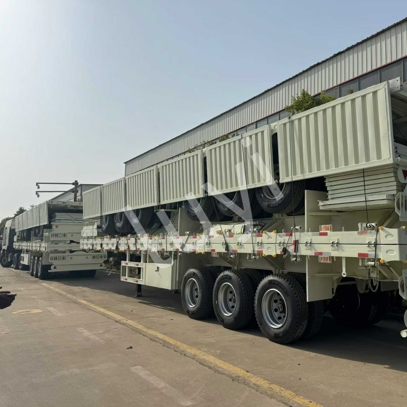 3-Axle Fence Semi Trailers Shi