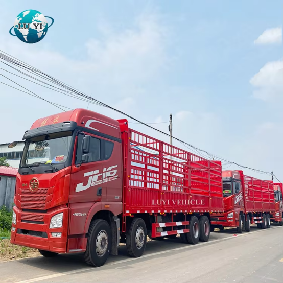 FAW JH6 6×4 10 Wheel Stake Box Cargo Truck 460HP High Fence Grid Truck For Bulk Cargo Transport