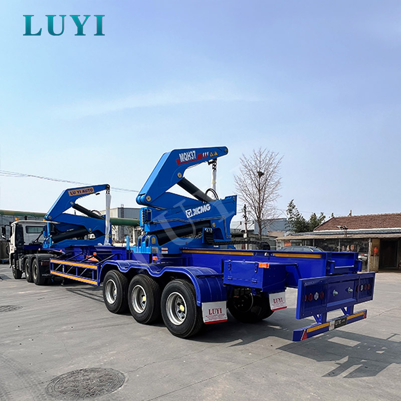 MQH37A 3 Axle Side Loader Cran