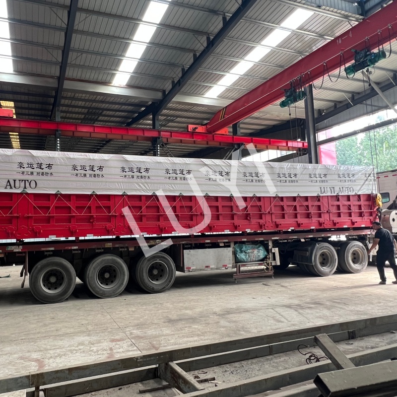 LUYI AUTO Side-Tilting Dump Semi-Trailers Shipped to Tanzania