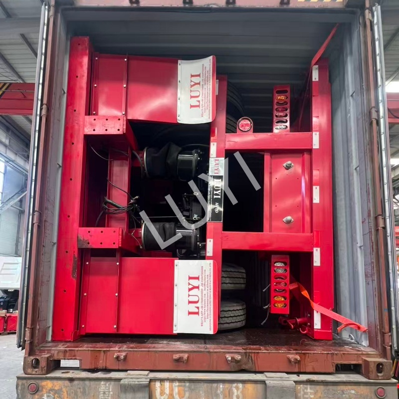 LUYI Short-Tail Flatbed Semi-Trailers Shipped to Mali