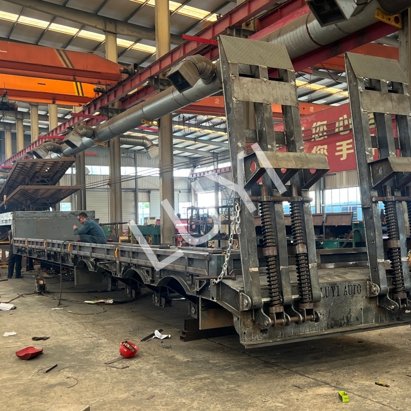 Four‑Axle Low‑Platform Semi‑Trailer Being Manufactured for Turkmenistan