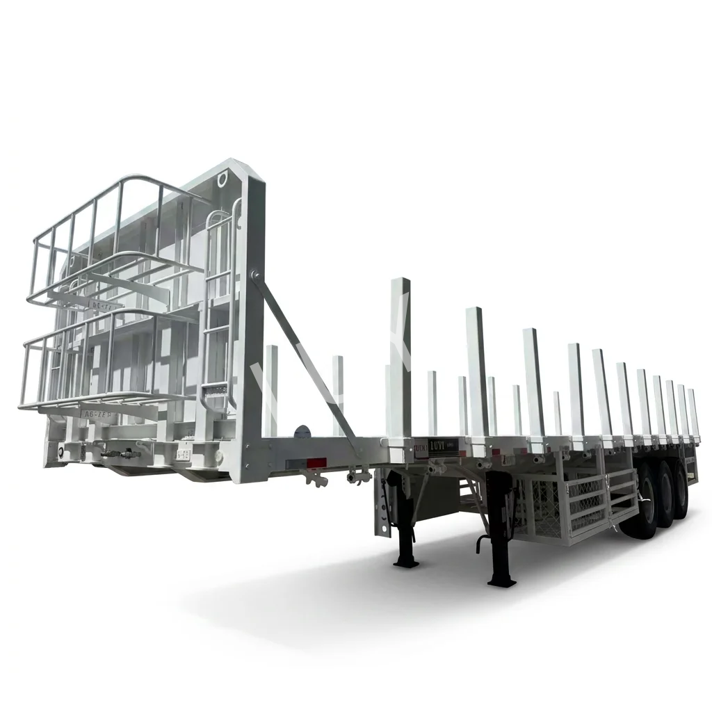 LUYI 3 Axle Flatbed Semi Trail