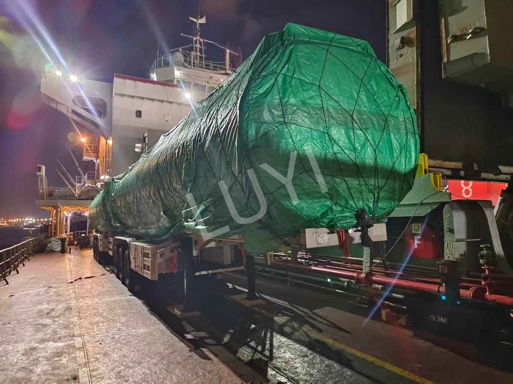 Two Oil Tank Semi‑Trailers Loaded for Mali Oil Transport Project