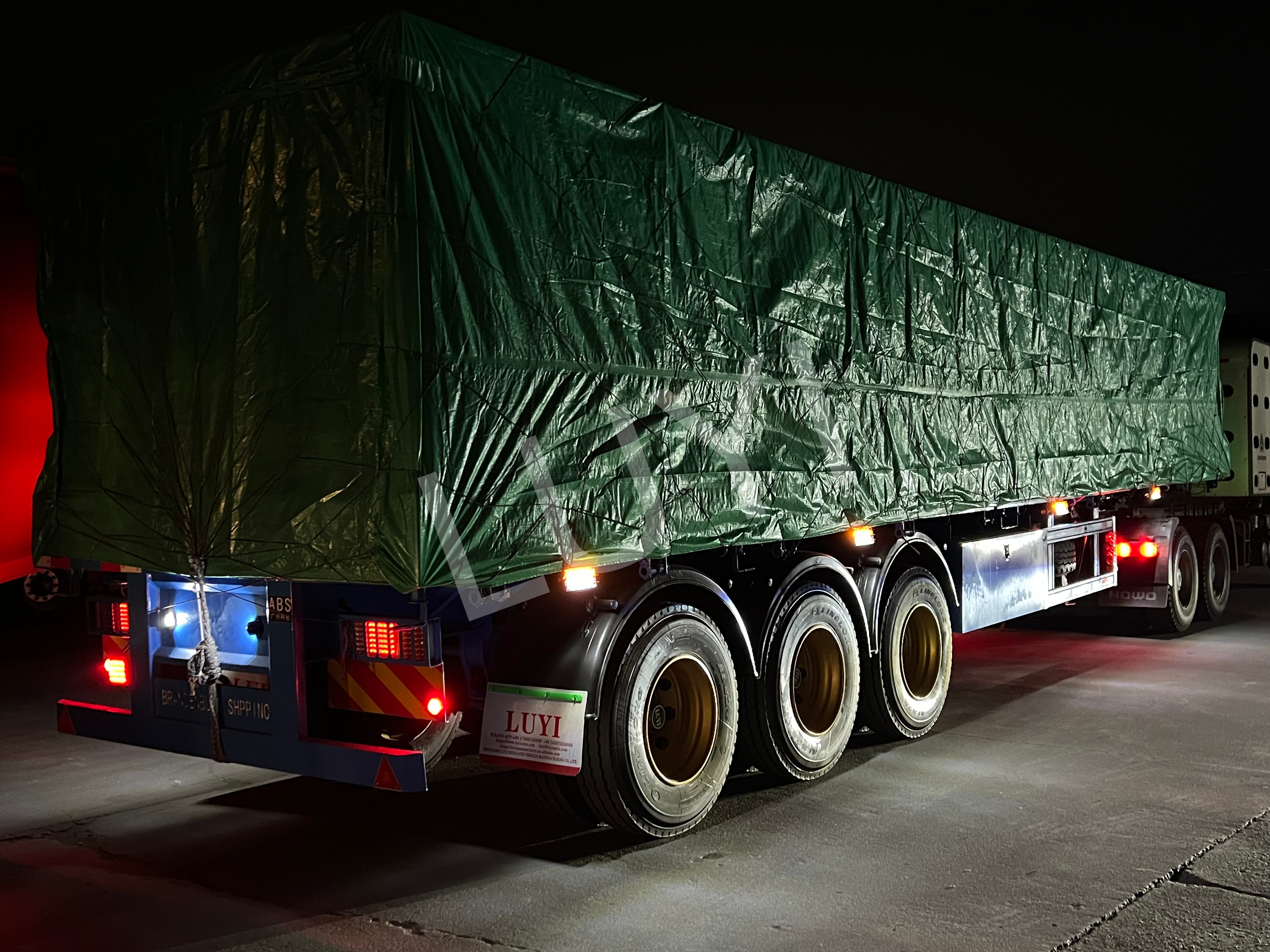 LUYI Three-Axis Container Flatbed Semi-Trailer Dispatched to Kenya