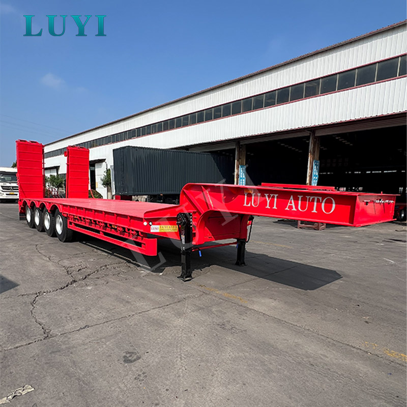 LUYI heavy load 4 axle low bed